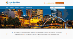 Desktop Screenshot of mymigration.com.au